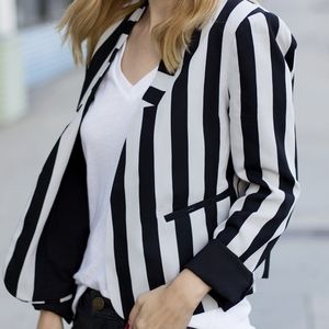 Line & Dot REVOLVE stripe grey & black blazer NWT